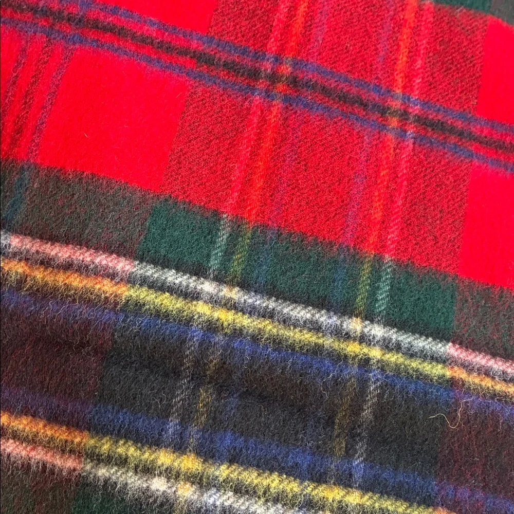 Nordstrom&Browns Bermuda VTG Vibrant Plaid Scarves Red/GreenBlue German Scottish